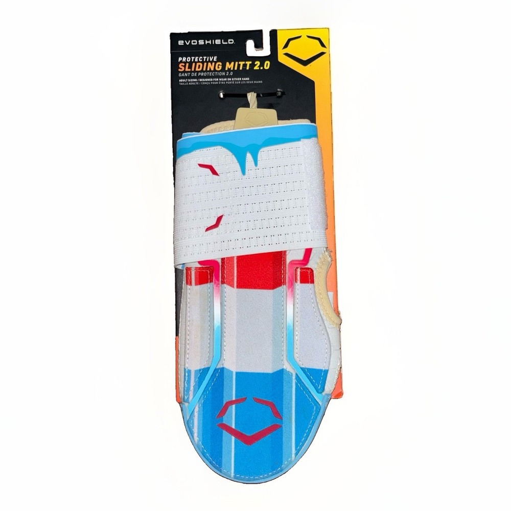 EvoShield Protective Sliding Mitt 2.0 Adult Padded Bilateral Red, White, & Ice